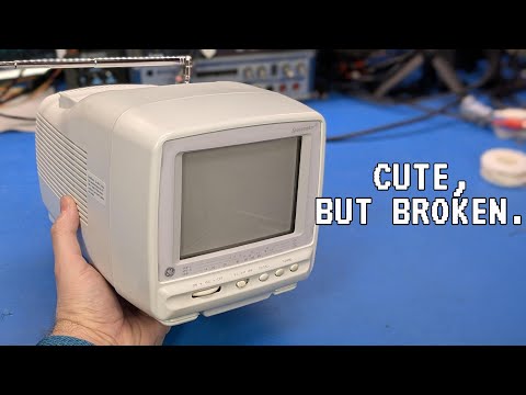 It's cute but broken: The GE Spacemaker 5" color TV