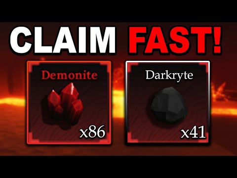 HOW TO GET DARKRYTE AND DEMONITE FAST!! in The Forge Roblox