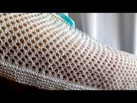 ЛЕТНЯЯ РОСКОШЬ В БЕЛОМ - ШИКАРНАЯ 3D СЕТОЧКА СПИЦАМИ