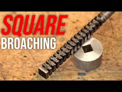 Making Square Holes With A Square Broach