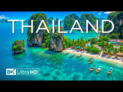 Thailand 8K - Explore Thailand’s Natural Beauty & Cultural Wonders with Calming Music