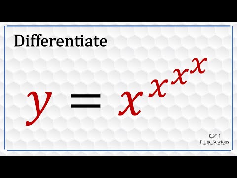 Differentiate x^x^x^x