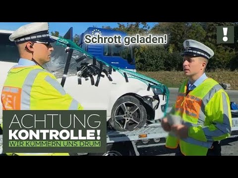 STRAFTAT! ❌ Schrottfahrzeuge mit Öl dürfen NICHT über die Grenze! | Achtung Kontrolle