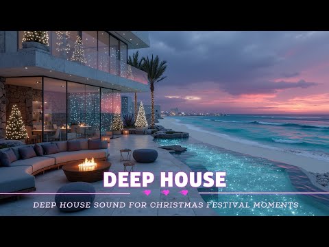 Christmas Deep House Mix | Holiday Vibes Beach Party ~ Winter Chill & Sunset Grooves 🎶