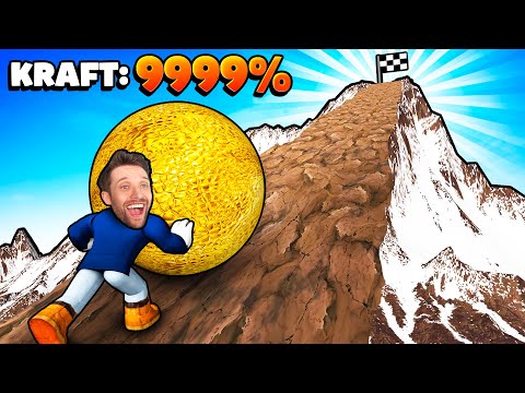 Ich ROLLE eine KUGEL auf den HÖCHSTEN BERG der WELT in Roblox Sisyphus Training