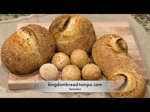 A Professional Baker Teaches Semolina Bread with Sesame Seeds at Home!