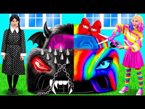 Pink Car vs Black Car Challenge