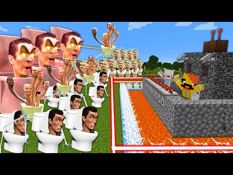 스키비디 토일렛 군대 vs 최강보안 집 [몬스터 막기]