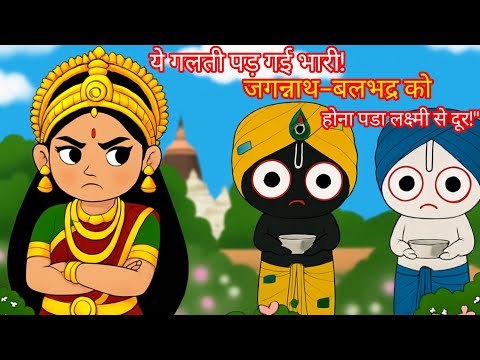 ये गलती पड़ गई भारी! जगन्नाथ–बलभद्र को होना पड़ा लक्ष्मी से दूर!"#animation#jagannath#jagannathleela
