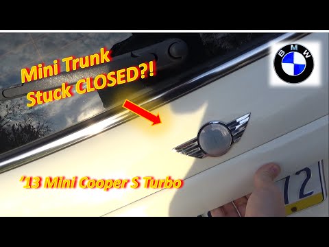 HELP! I Can't Open my Mini TRUNK!! ('13 Cooper S Turbo)
