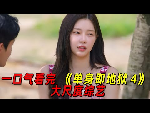 一口气看完《单身即地狱4》！韩国最抓马的荒岛恋综，男女酒后同床不可描述！
