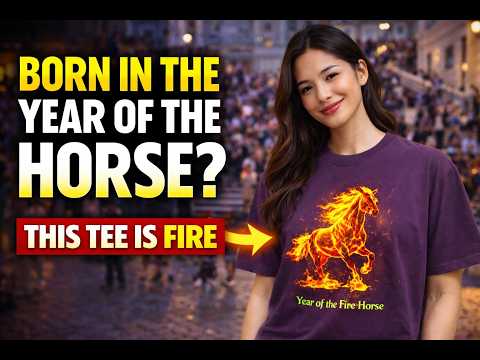 Fire Horse Chinese New Year T Shirt 🔥 | Zodiac Style 2025