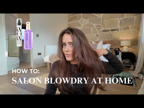 Easy everyday salon blow dry | my haircare routine, recommendations (no expensive tools needed)