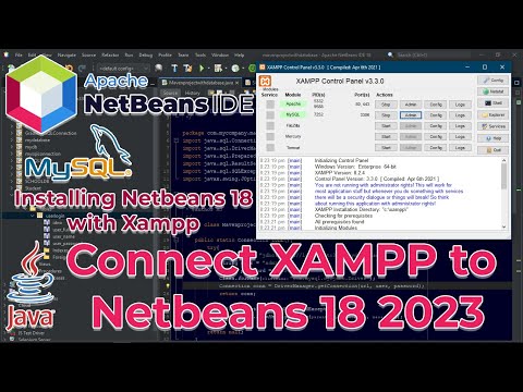 J1 - Install Netbeans 18 Connect Xampp MySQL Database