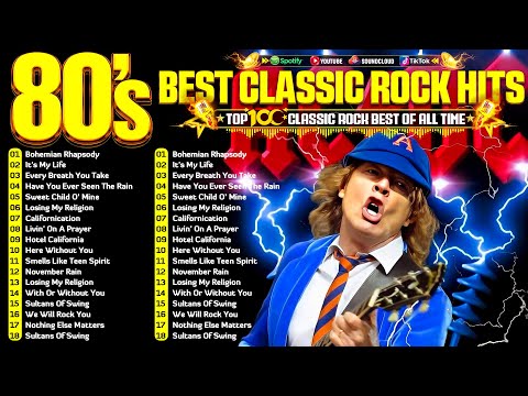 AC/DC, Nirvana, Led Zeppelin, Bon Jovi, Aerosmith, U2 🔥 Classic Rock Songs 70s 80s 90s Full Album