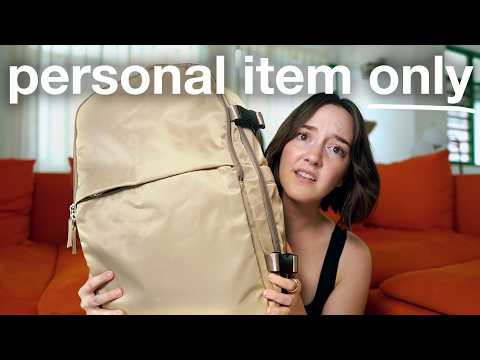 how to travel with just ONE bag (I promise it's possible)