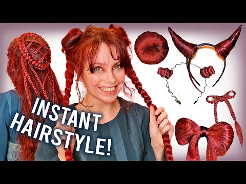 I made 10 REMOVABLE HAIRSTYLES (⌛Quick DIY)