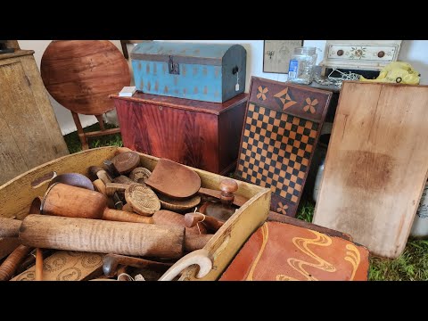 Tour BEFORE Opening Zoar Antique & Artisan Sale! Incredible Primitives, Early Colonial Historic Town