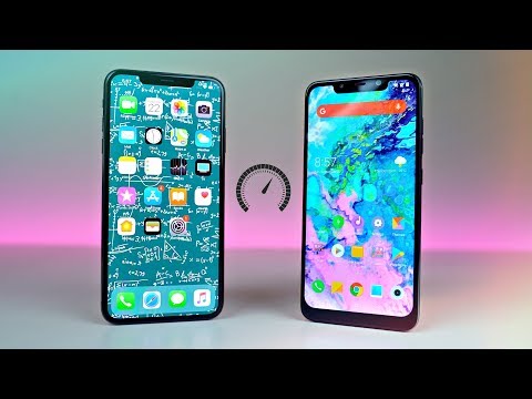 iPhone XS MAX vs POCOPHONE F1 - Speed Test! (Shocking)