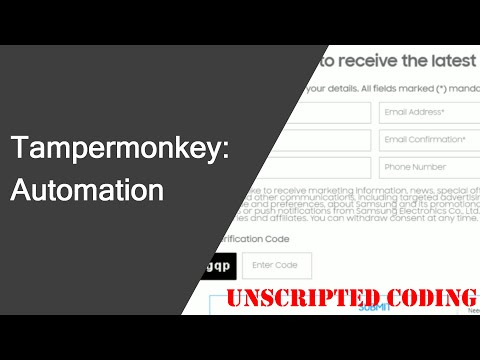 Automatic Signups with Tampermonkey| Unscripted Coding