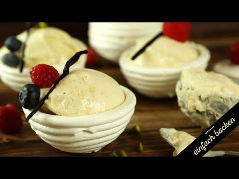 Top-quality vanilla ice cream, served in a meringue cup.