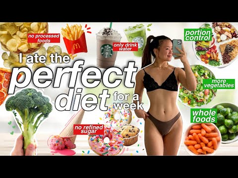 I Ate the PERFECT DIET for a Week | did I lose weight? | calories, macros, recipes + more