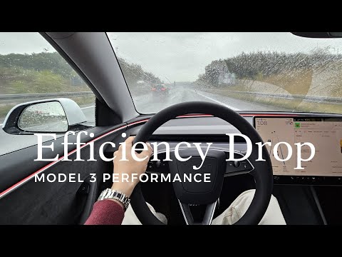 Model 3 Performance Roadtrip: Rain adds 50% more consumption