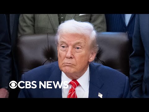 Trump addresses "nationalize elections" comments at Oval Office