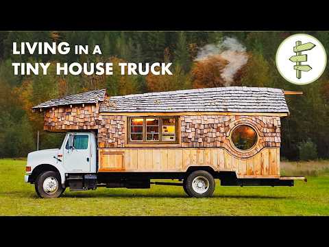 Couple Living in a Spectacular Self-Built Tiny House Truck for 8 Years – FULL TOUR