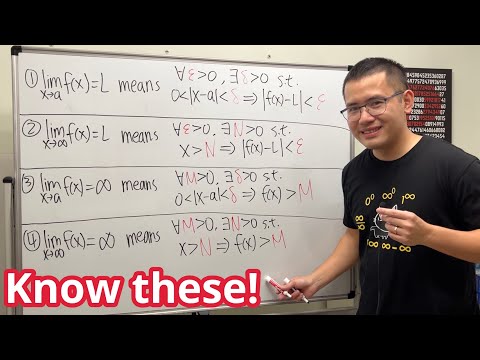 Real Analysis: The 4 rigorous limit definitions you need to know