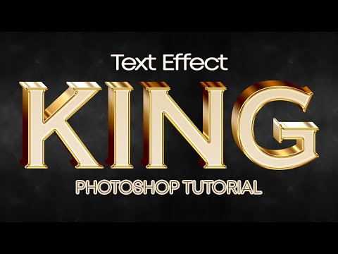 Photoshop Gold 3D Text Effect Tutorial