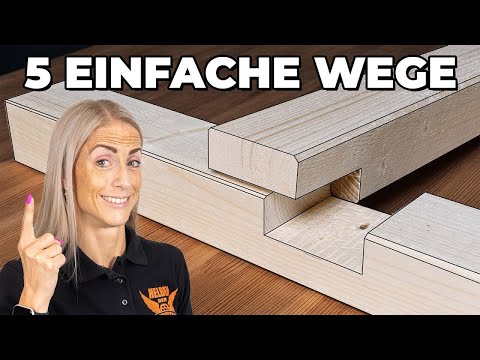 5 geniale Techniken zum Holzverbinden! #holzwerken #holzbearbeitung