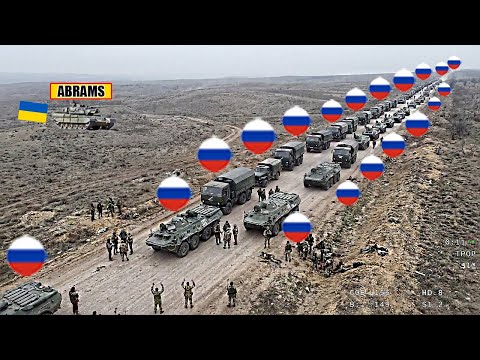 Ukrainian Troops Wiped Out Huge Russian Convoy Attacked Pokrovsk!