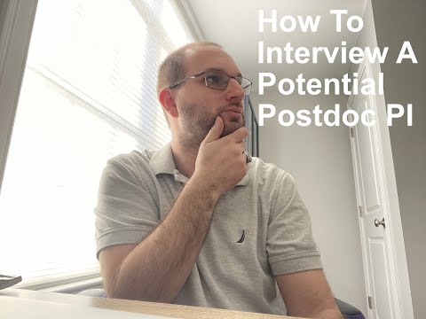 How To Interview A Potential Postdoc PI