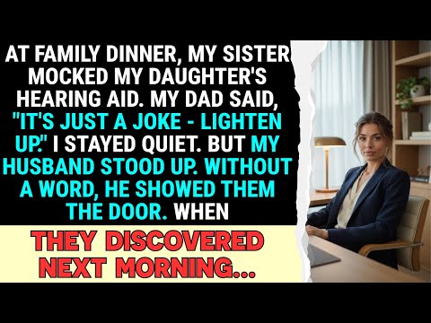 At Family Dinner, My Sister Mocked My Daughter's Hearing Aid. My Dad Said, "It's Just a Joke...