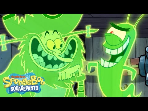 Plankton Becomes a Ghost?! 👻 | Full Scene | @SpongeBobOfficial
