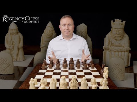 The Isle Of Lewis Italian Dark Walnut Chess Set [RCPB157]