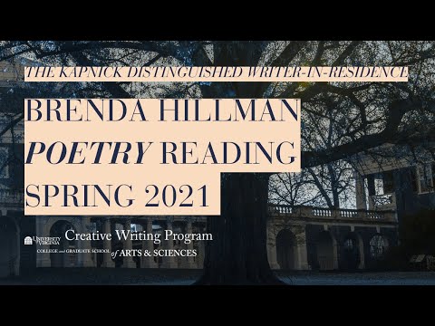 Kapnick Distinguished Writer-in-Residence Brenda Hillman Poetry Reading,  Spring 2021