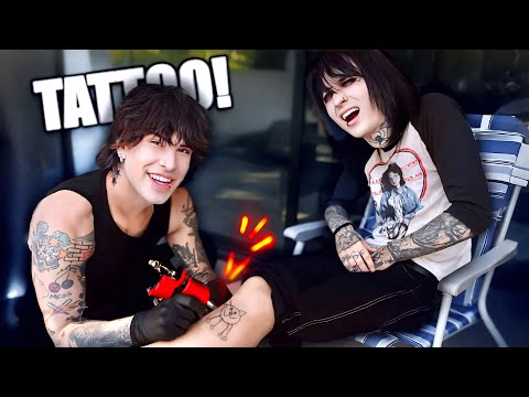 Giving Each Other Tattoos!