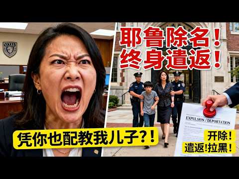 中國虎媽怒闖耶魯辦公室："我兒子是人中之龍，憑你也配教他？！"華裔教授三個邏輯炸彈當場引爆，母子被開除+遣返+終身拉黑！