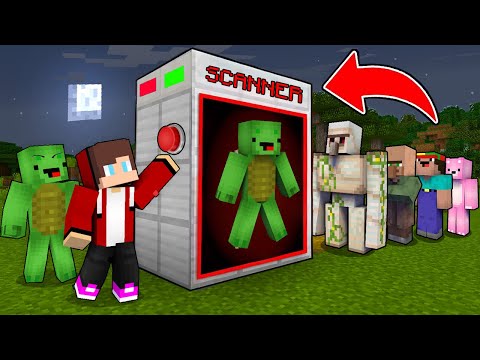 JJ and Mikey Made a SCANNER To Find The SCARY MIKEY