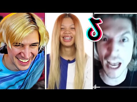 xQc CAN'T STOP LAUGHING at TikToks for 45 Minutes!