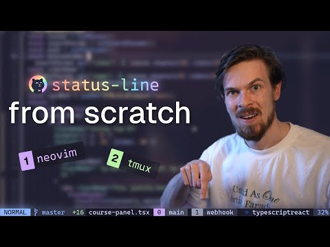 Create a Beautiful TMUX & Nvim Statusline - complete tutorial