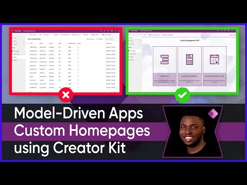 How to create Custom Home pages in Model Driven Apps