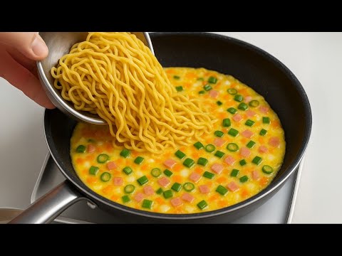 Just one pack of noodles and three eggs! The recipe is both delicious and nutritious.