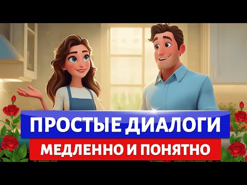🔥 Начни понимать английский на слух! Простые ДИАЛОГИ для начинающих