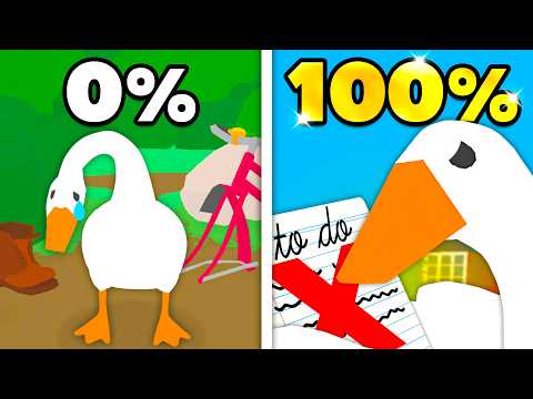 I 100%'d Untitled Goose Game... VERY Incorrectly
