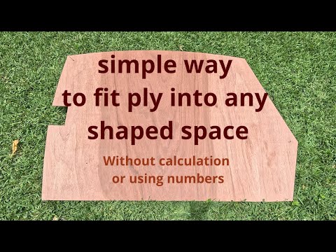 How to mark out and fit plywood into irregular shaped spaces