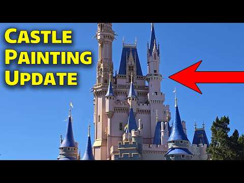 Disney Just Started Repainting Cinderella Castle (Latest Update)