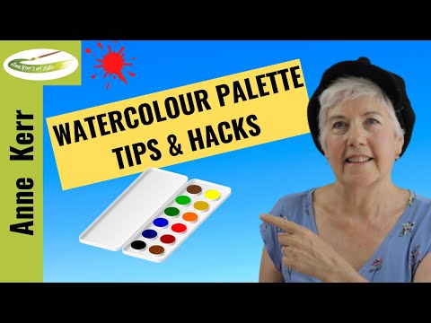 Watercolour PALETTE Tips & Hacks (Including How To Stop Your Paint 'Beading Up' On The Palette)